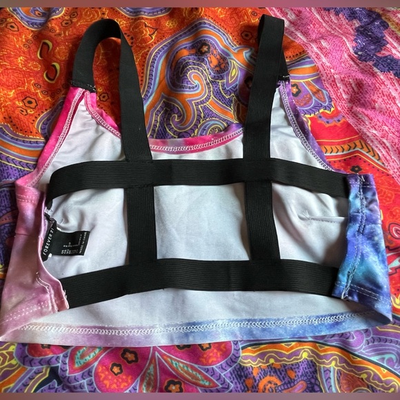 Rainbow Galaxy Cage Bra - Picture 2 of 6